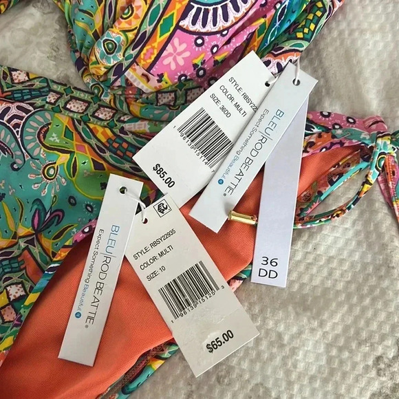 BLEU ROD BEATTIE Underwire Molded Cup Bra Seriously Sunny Bikini Set - Picture 12 of 13